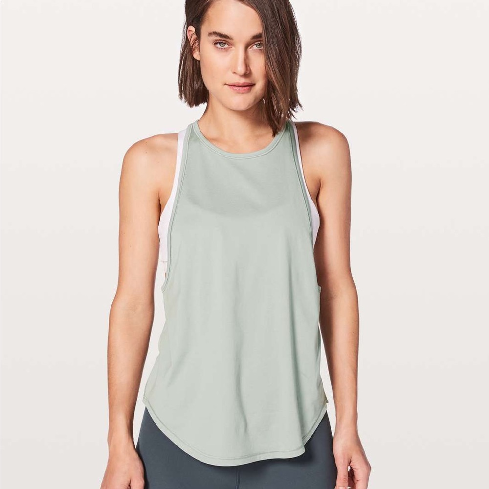 Lululemon Sweat Date Singlet Misty Moss